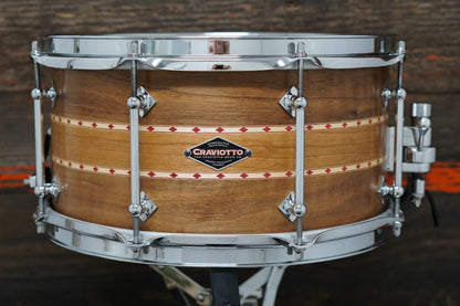 Craviotto 6.5x13" Custom Shop Walnut/Cherry Snare Drum