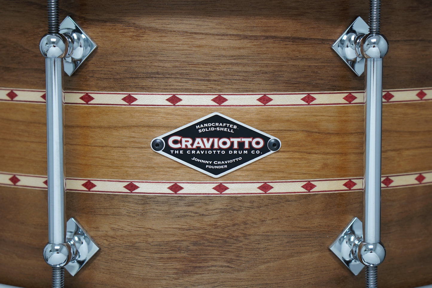 Craviotto 6.5x13" Custom Shop Walnut/Cherry Snare Drum