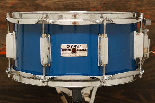 Yamaha 6.5x14" Tour Custom Snare Drum - 1980s Cobalt Blue