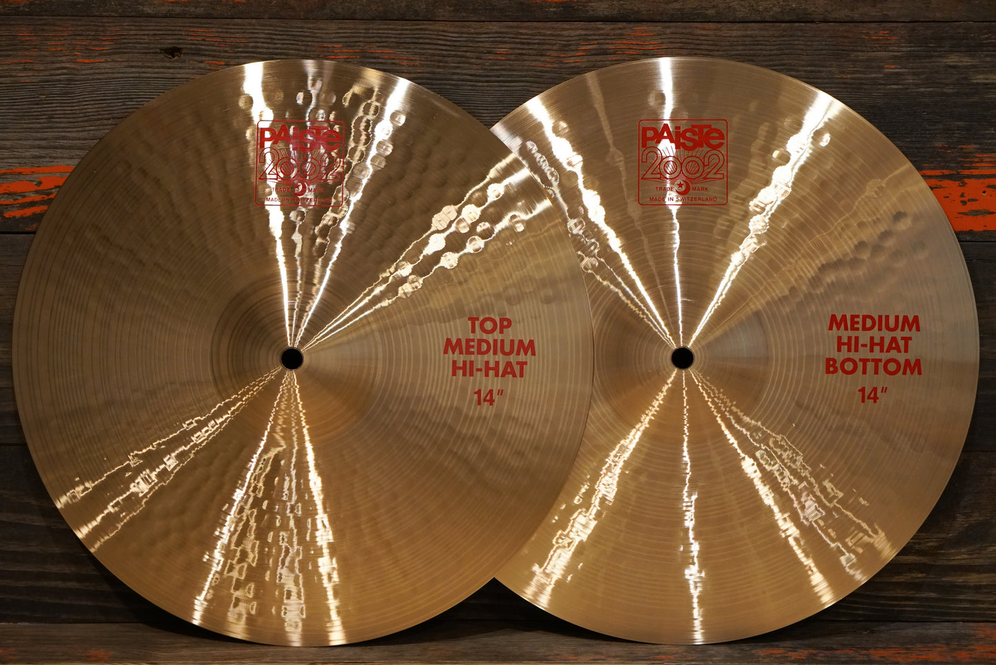 Paiste 14" 2002 Medium Hi-Hat Cymbals - 863/984g