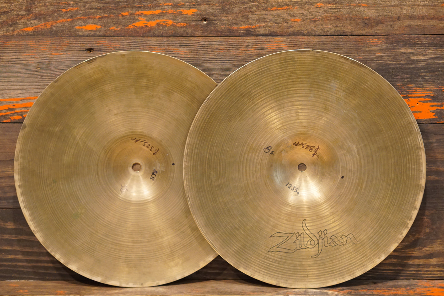 Zildjian 14" Avedis 1960s/'70s Hi-Hat Cymbals - 838/1235g