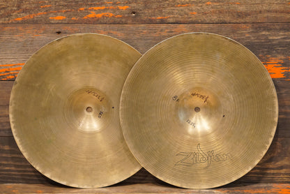 Zildjian 14" Avedis 1960s/'70s Hi-Hat Cymbals - 838/1235g