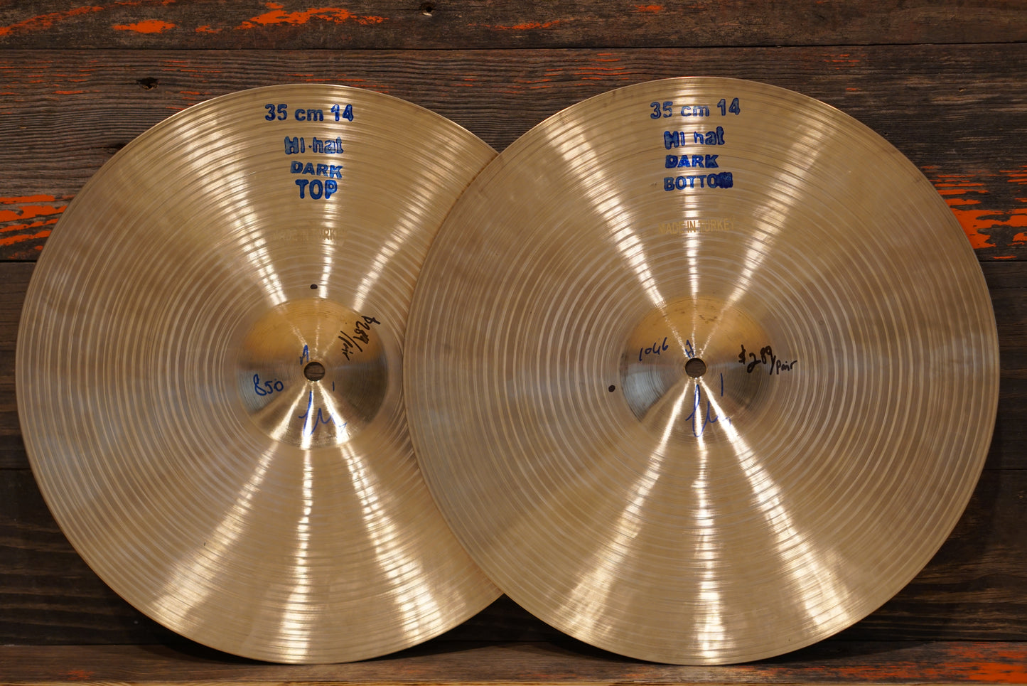 Bosphorus 14" Antique Series Hi-Hat Cymbals - 850/1046g