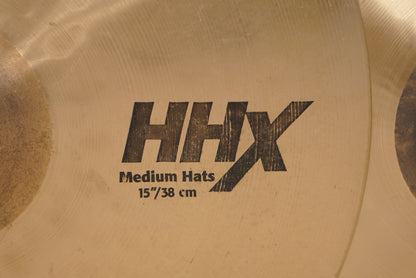 Sabian 15" HHX Medium Hi-Hat Cymbals - 1044/1434g