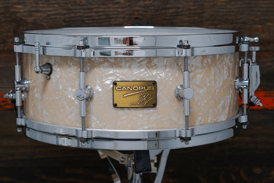 Canopus 5.5x14" NV60-M1 Snare Drum - Vintage Pearl
