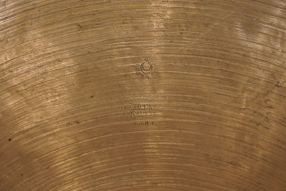 Zildjian 20" K. Istanbul 1960s "Intermediate Stamp" Ride Cymbal - 1906g