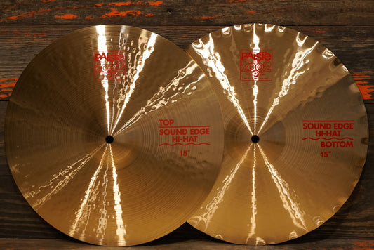 Paiste 15" 2002 Sound Edge Hi-Hat Cymbals - 1138/1254g