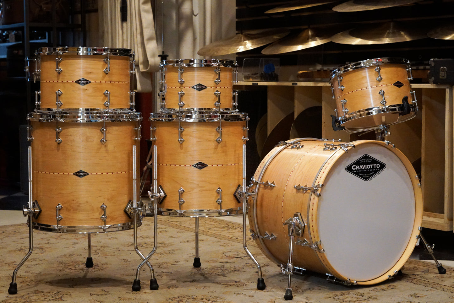 Craviotto 10/12/13/14/16/20" Custom Shop Solid Maple Drum Set - 2024