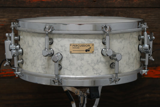 Percussion House 5.5x14" Snare Drum - White Marble