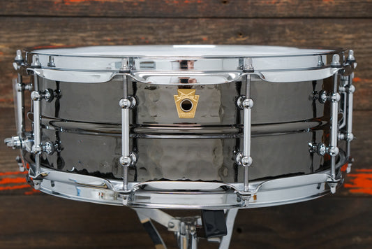 Ludwig 5x14" Black Beauty Hammered Snare Drum w/Tube Lugs (LB416KT)