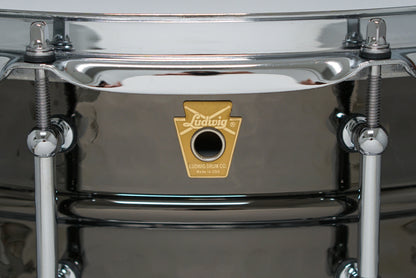 Ludwig 5x14" Black Beauty Hammered Snare Drum w/Tube Lugs (LB416KT)