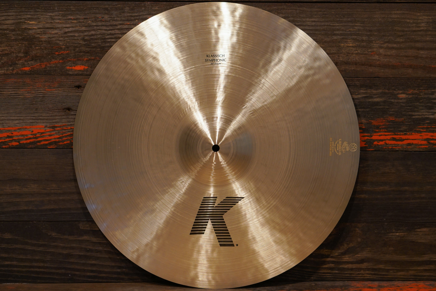Zildjian 20" K. Klassisch Symphonic Suspended Cymbal - 1975g
