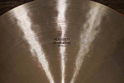 Zildjian 18" K. Klassisch Symphonic Suspended Cymbal - 1410g