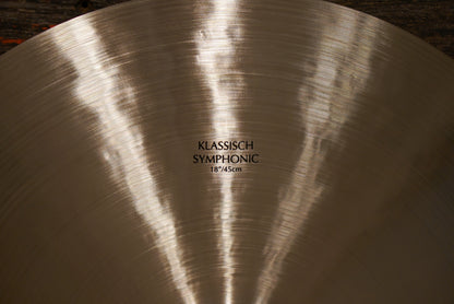 Zildjian 18" K. Klassisch Symphonic Suspended Cymbal - 1329g