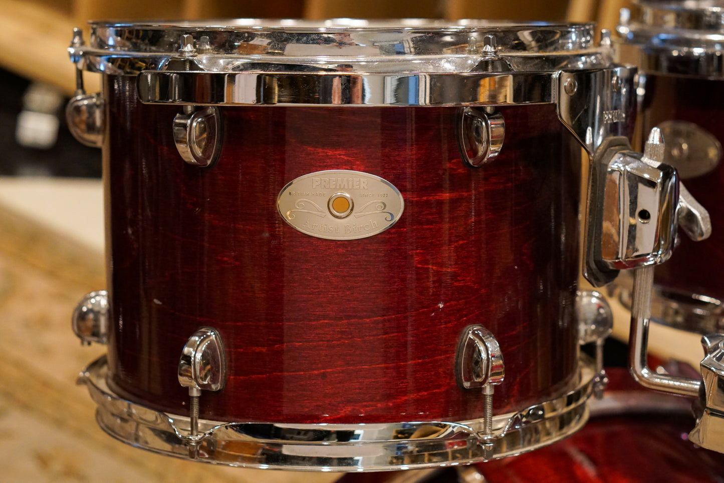 Premier 10/12/14/22/5.5x14" Artist Birch Drum Set - Rosewood Lacquer