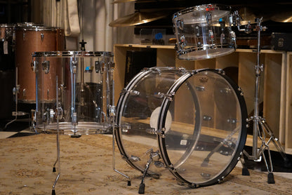 Ludwig 13/16/24" Pro Beat Drum Set - Clear Vistalite