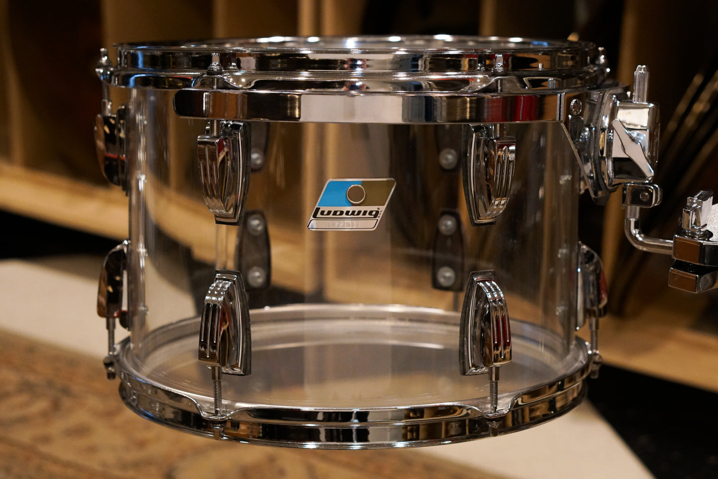 Ludwig 13/16/24" Pro Beat Drum Set - Clear Vistalite
