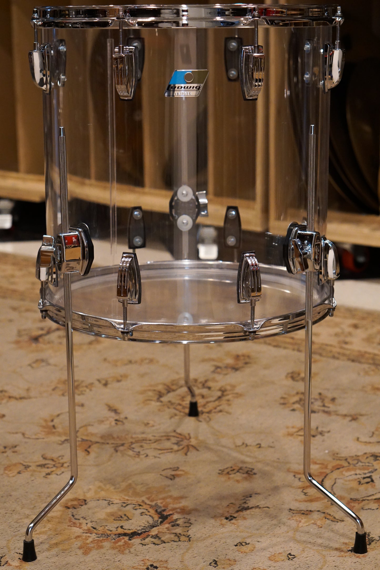 Ludwig 13/16/24" Pro Beat Drum Set - Clear Vistalite