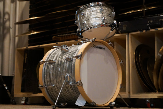 Slingerland 12/18" Drum Set - 1970s Light Blue Pearl