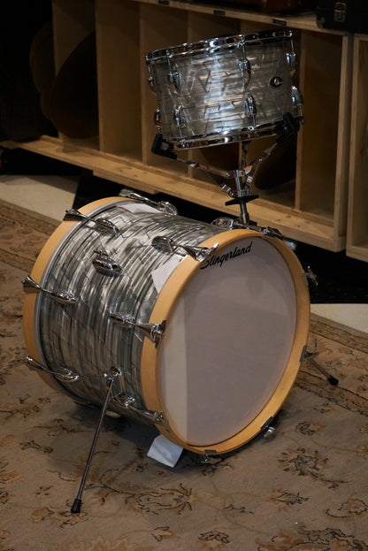 Slingerland 12/18" Drum Set - 1970s Light Blue Pearl