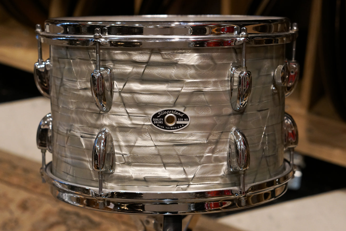 Slingerland 12/18" Drum Set - 1970s Light Blue Pearl