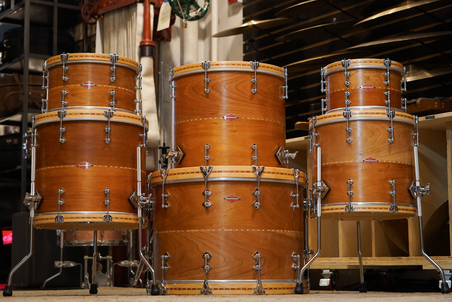 Craviotto 11/13/15/16/17/22" Private Reserve Cherry/Mahogany Drum Set