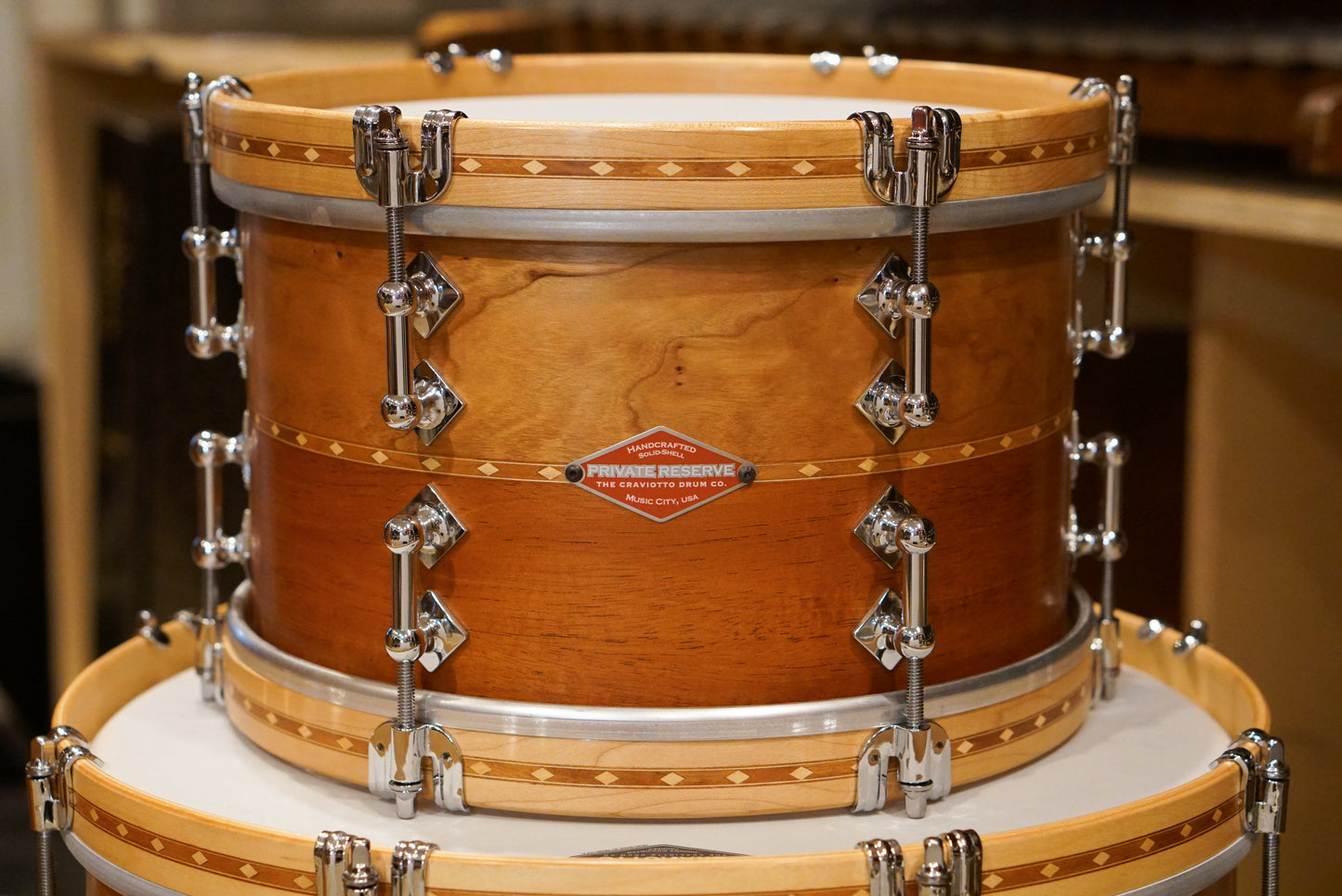 Craviotto 11/13/15/16/17/22" Private Reserve Cherry/Mahogany Drum Set