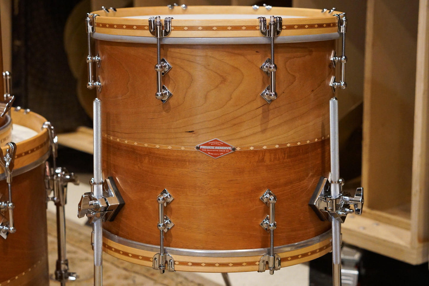 Craviotto 11/13/15/16/17/22" Private Reserve Cherry/Mahogany Drum Set