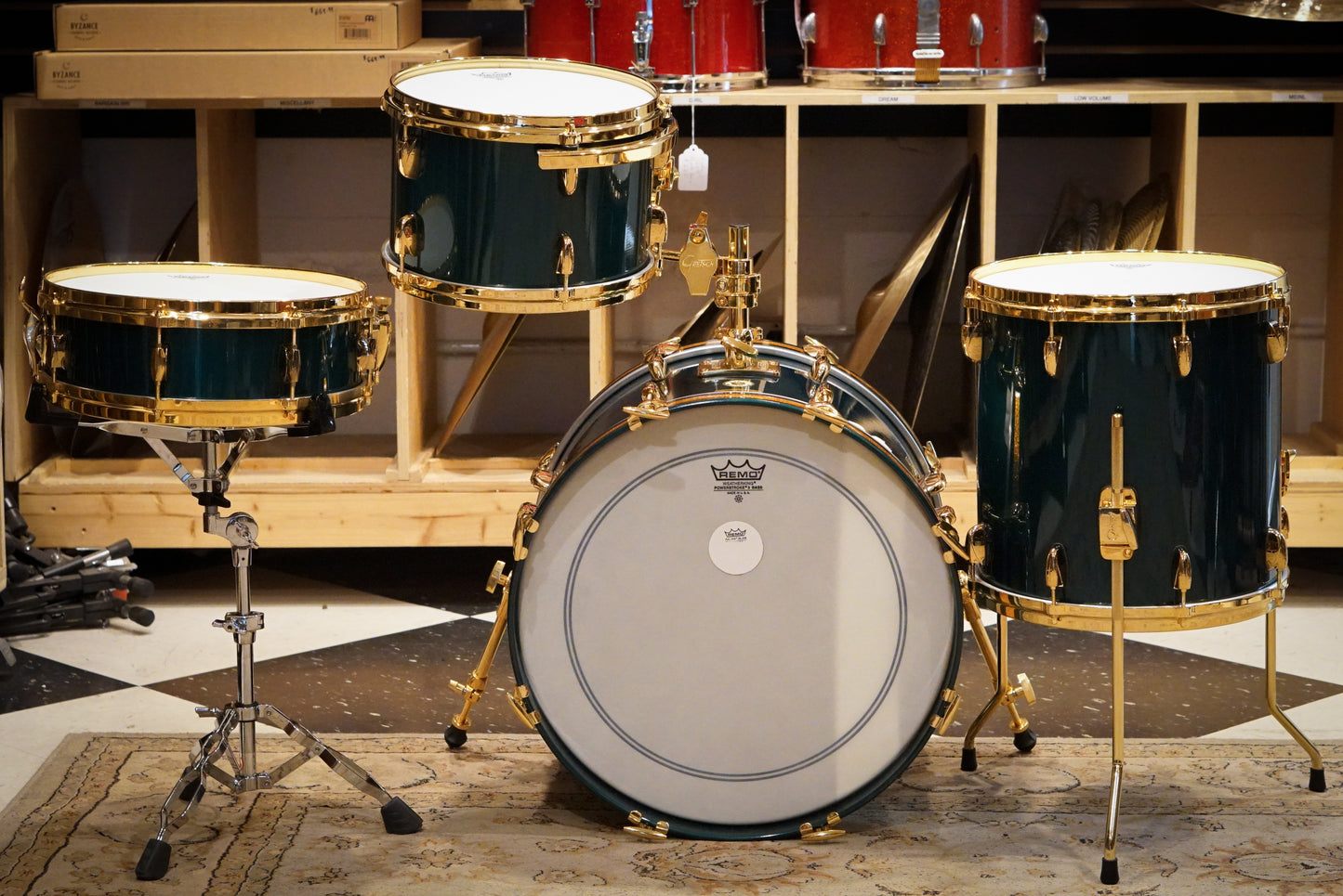 Gretsch 12/14/20/4.5x14" Progressive Jazz 125th Anniversary Drum Set - Cadillac Green