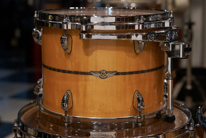 Tama 8/10/12/14/16/22" Star Maple Drum Set - Gloss Natural Curly Maple - w/ Cases