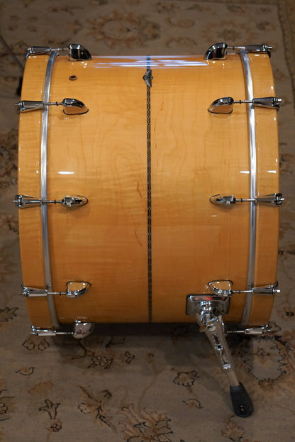 Tama 8/10/12/14/16/22" Star Maple Drum Set - Gloss Natural Curly Maple - w/ Cases