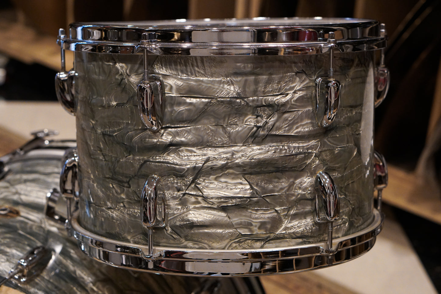 Slingerland 13/16/22/5.5x14" Gene Krupa Deluxe Outfit Drum Set - 1960s Light Blue Pearl