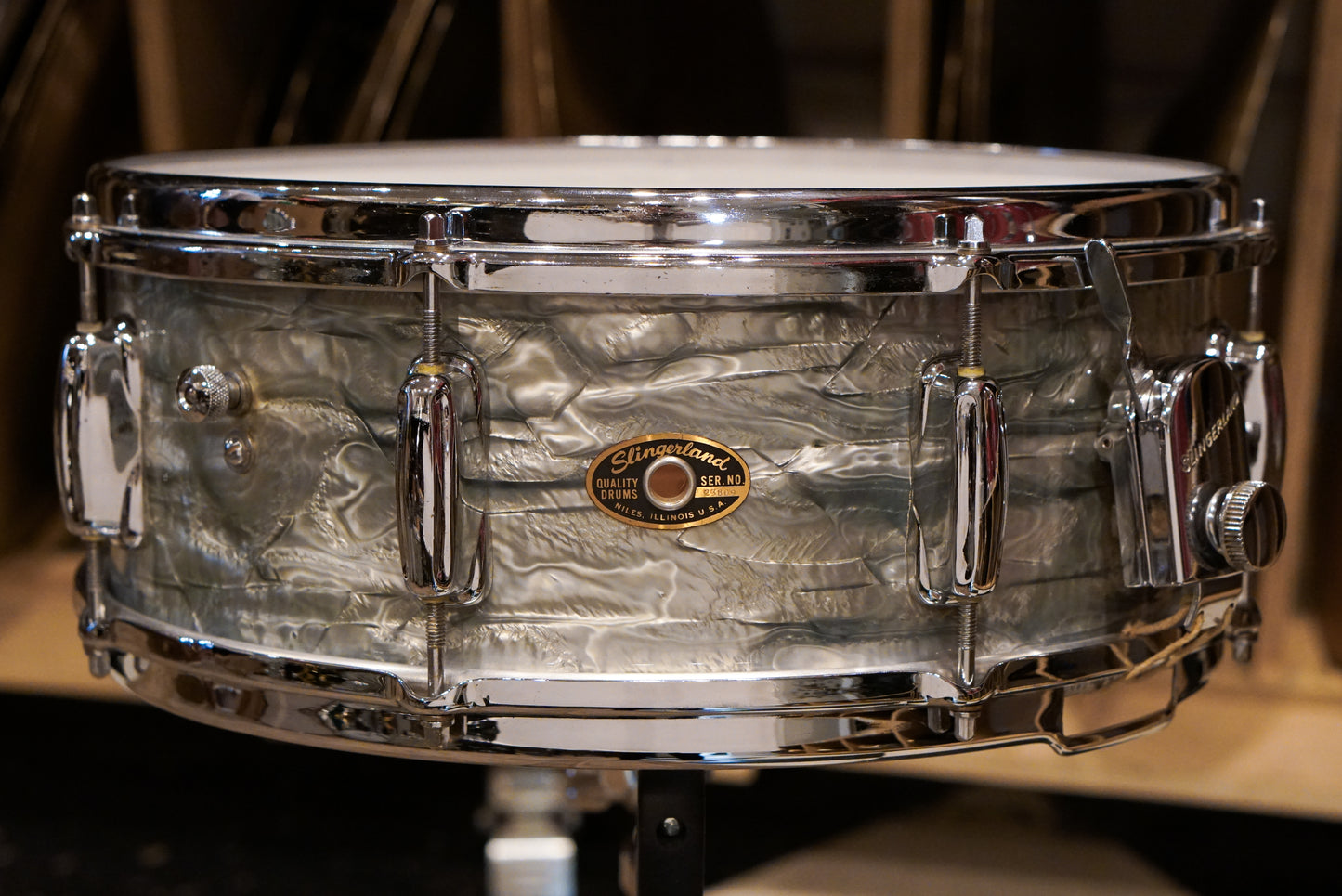 Slingerland 13/16/22/5.5x14" Gene Krupa Deluxe Outfit Drum Set - 1960s Light Blue Pearl