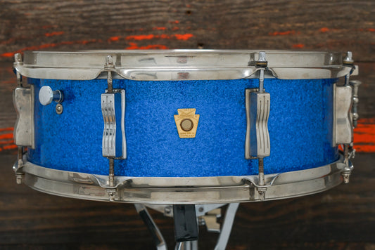 Ludwig 5x14" Jazz Festival Snare Drum - 1960s Blue Sparkle