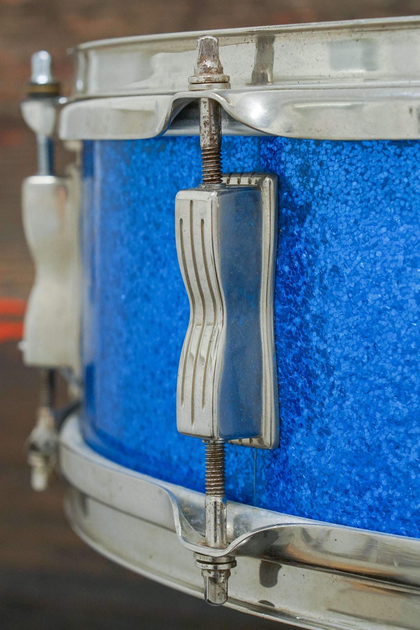 Ludwig 5x14" Jazz Festival Snare Drum - 1960s Blue Sparkle