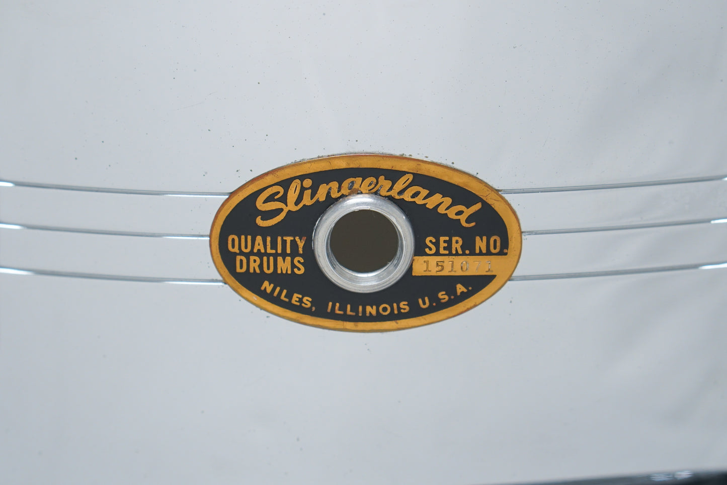 Slingerland 5x14" Gene Krupa Brass Sound King Snare Drum - 1960s SN 151071