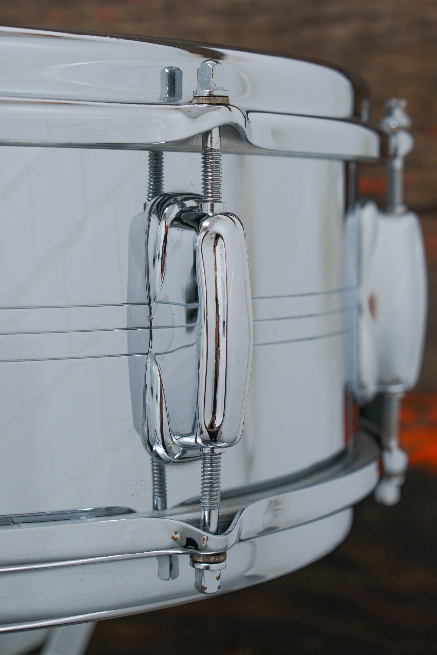 Slingerland 5x14" Gene Krupa Brass Sound King Snare Drum - 1960s SN 151071