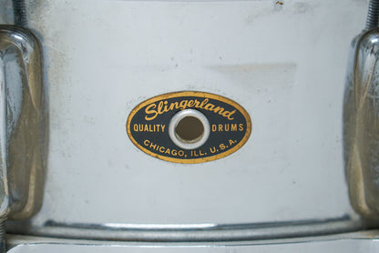 Slingerland 5x14" Brass Shell Snare Drum - 1960s Pre-Serial