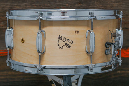 Custom 6.5x14" True Blonde Dragon Wolf Snare Drum