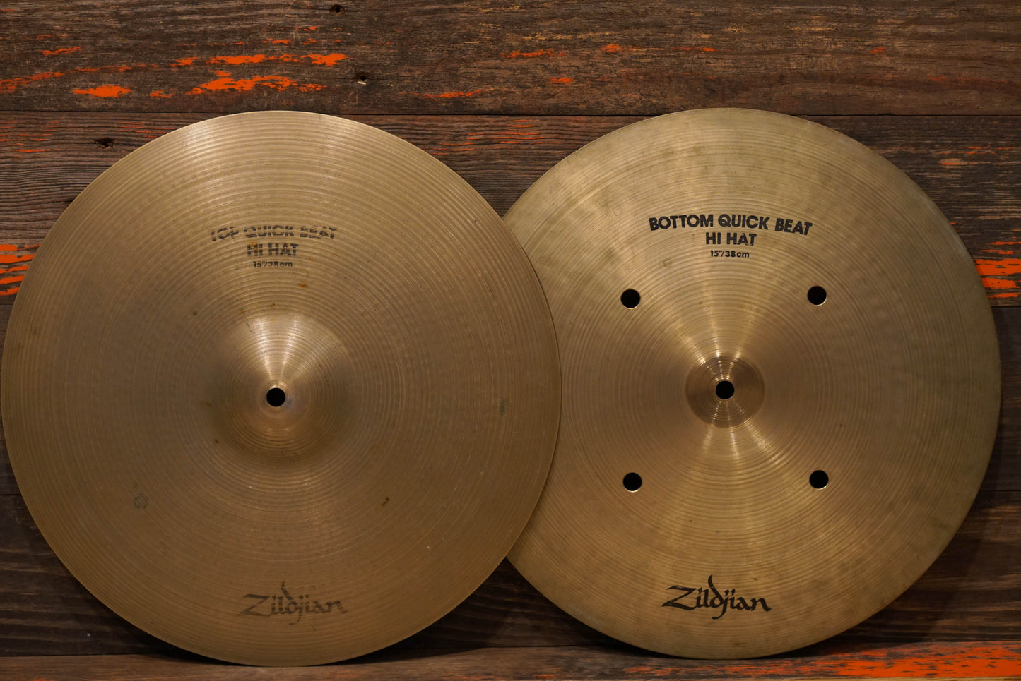 Zildjian 15" Avedis 1980s Quick Beat Hi-Hat Cymbals - 1528/1670g