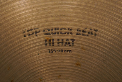 Zildjian 15" Avedis 1980s Quick Beat Hi-Hat Cymbals - 1528/1670g