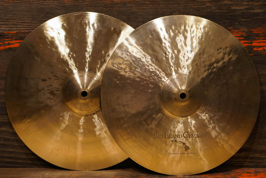 Big Island 13" Paper Thin Hi-Hat Cymbals - 695/805g