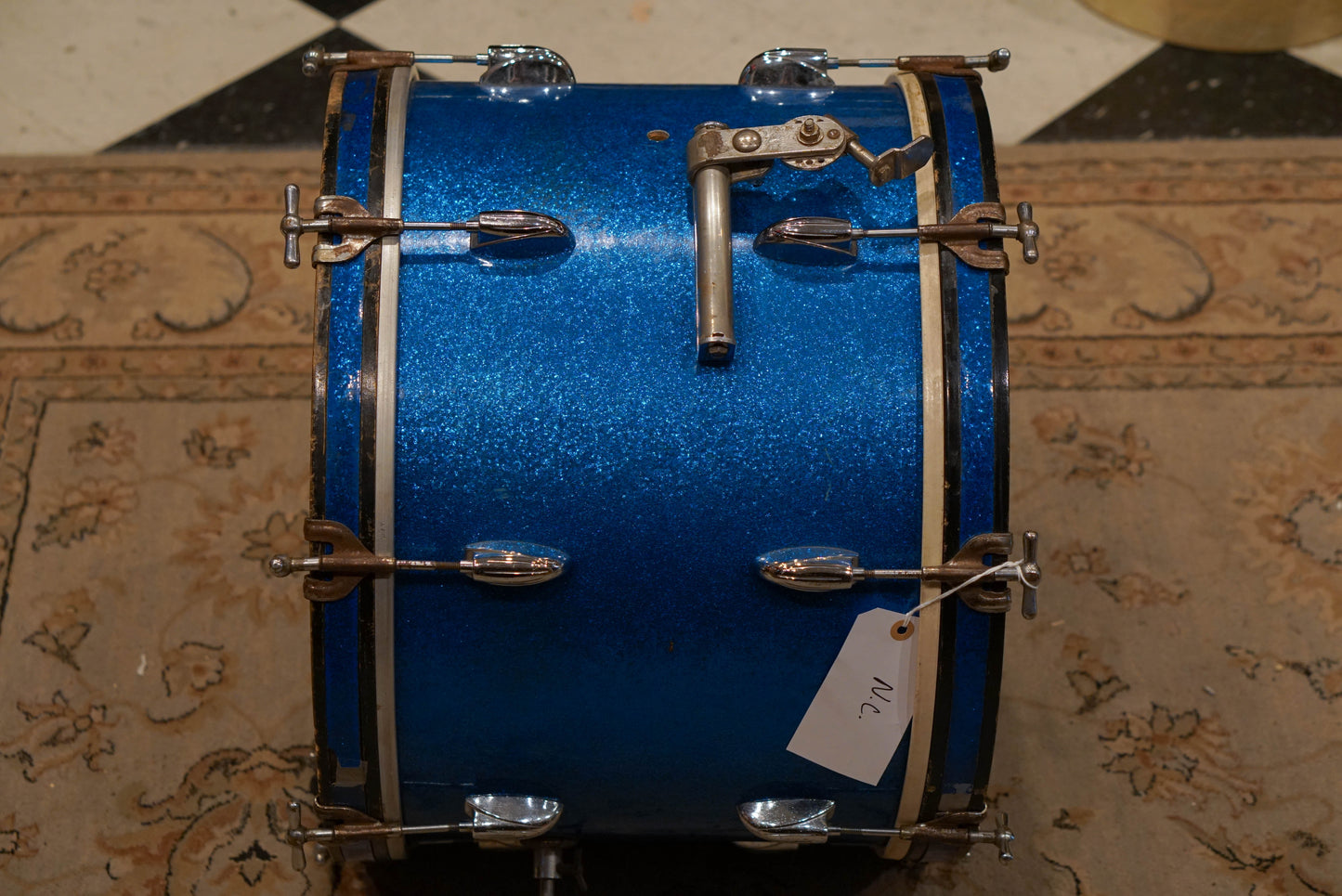 Gretsch 12/16/20" Round Badge 1960s Drum Set - Blue Sparkle