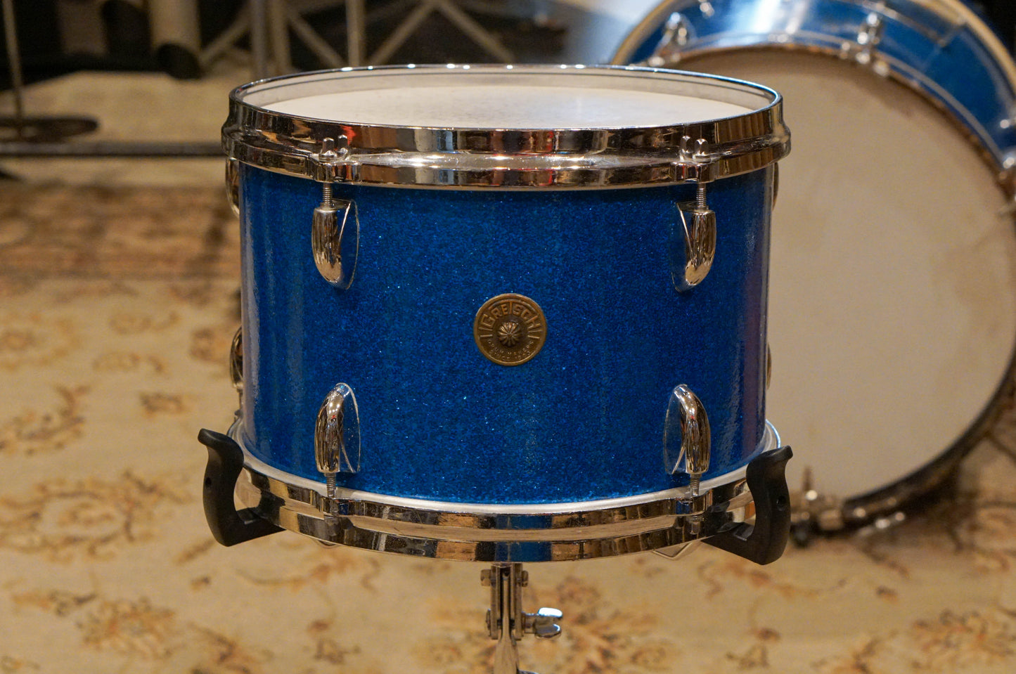 Gretsch 12/16/20" Round Badge 1960s Drum Set - Blue Sparkle