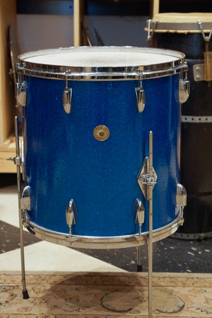 Gretsch 12/16/20" Round Badge 1960s Drum Set - Blue Sparkle