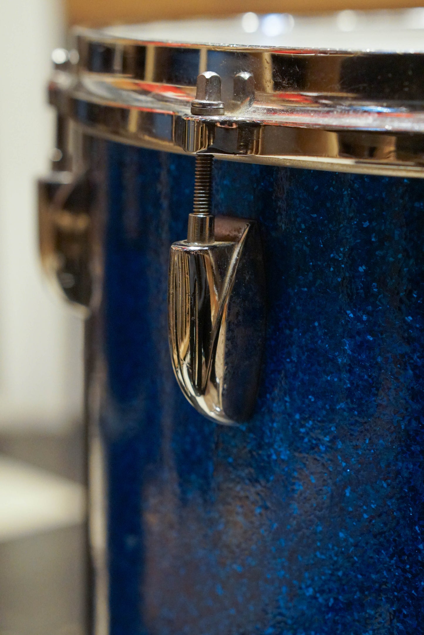 Gretsch 12/16/20" Round Badge 1960s Drum Set - Blue Sparkle