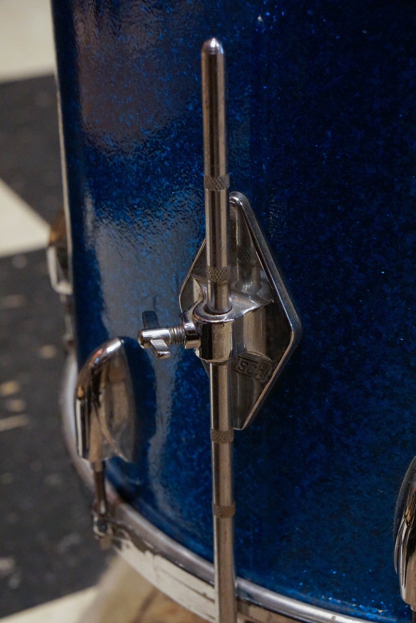 Gretsch 12/16/20" Round Badge 1960s Drum Set - Blue Sparkle