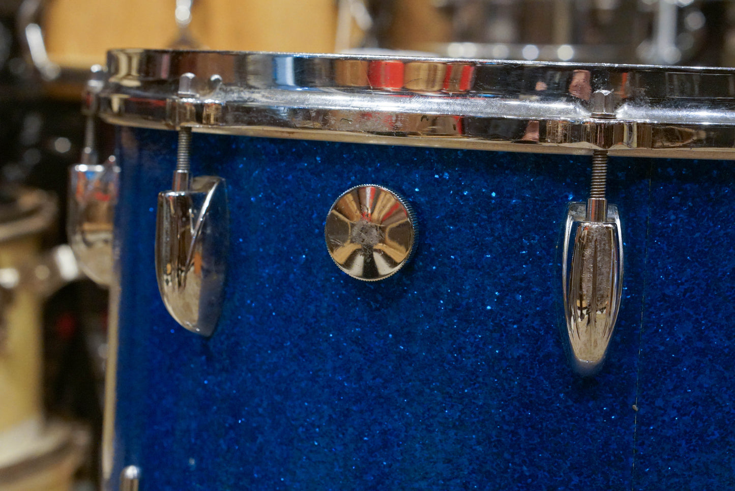 Gretsch 12/16/20" Round Badge 1960s Drum Set - Blue Sparkle