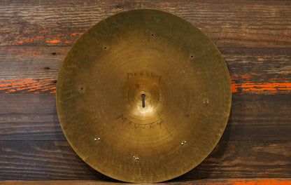 Zildjian 19" Avedis 1950s "Mousey Alexander" Sizzle Cymbal w/ 1958 Zildjian Catalog