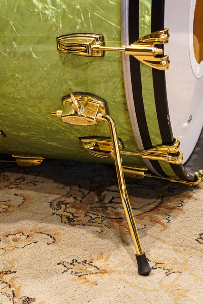 Ludwig Classic Maple 22/13/16/6.5x14 110th Anniversary Drum Set in Vintage Emerald Pearl